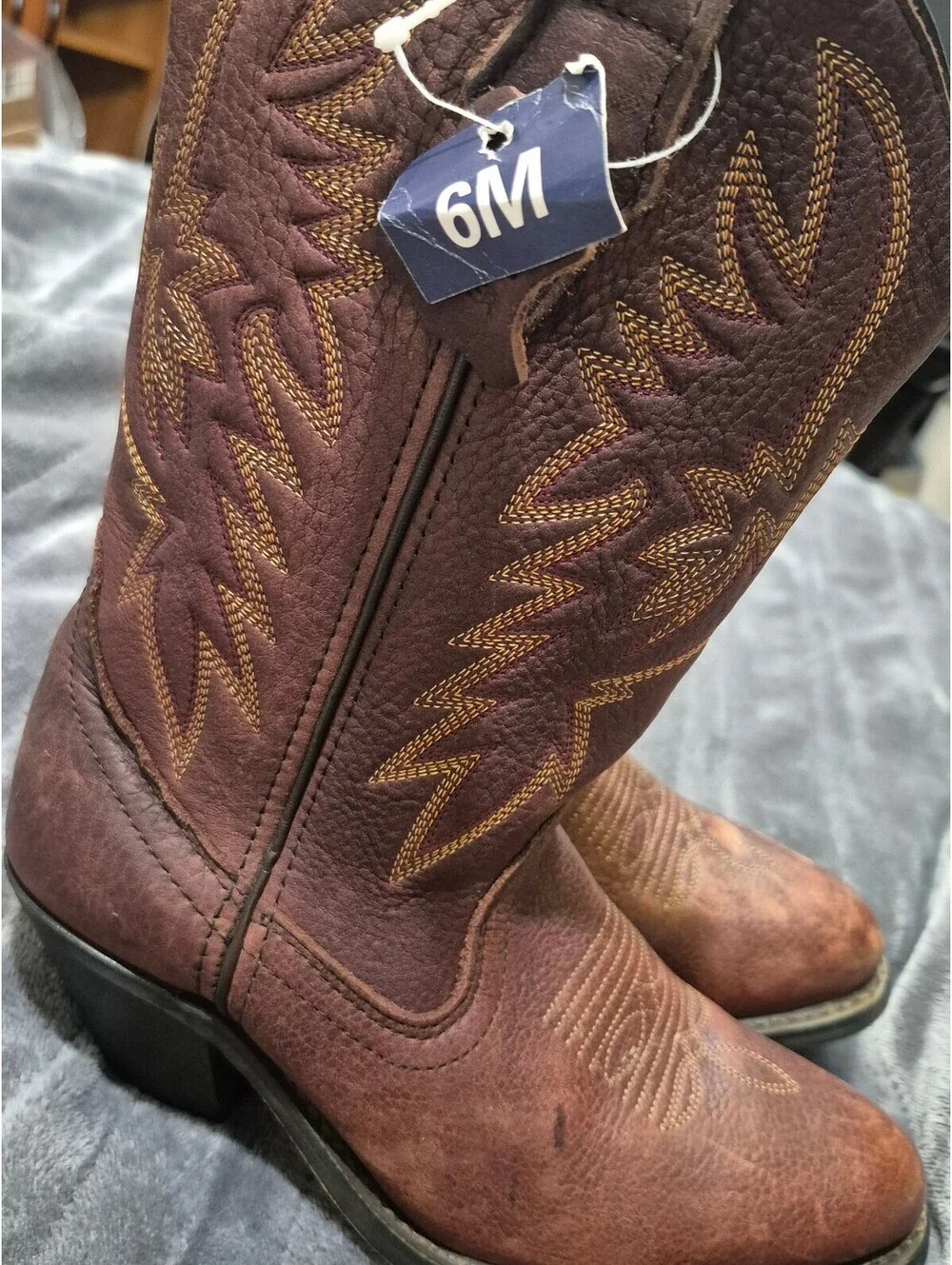 Masterson Boot Co. Brown Leather Cowboy Boots Women's